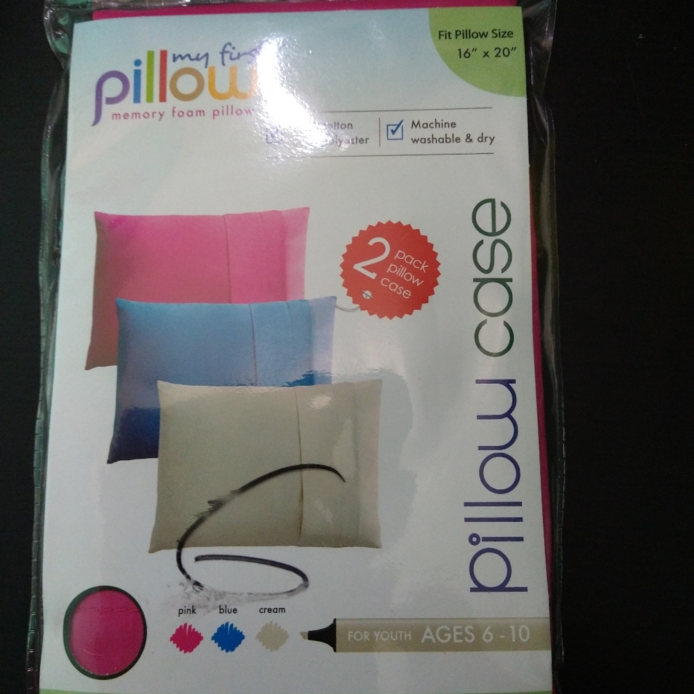 2 Fuschia Pillowcases